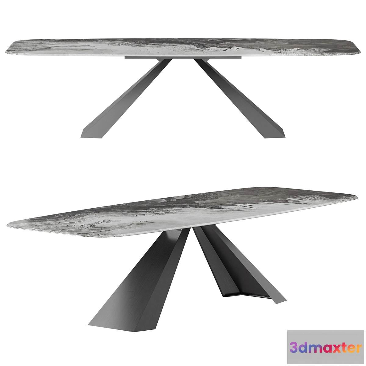 601313 - Cattelan Italia Eliot Crystalart Dining Table