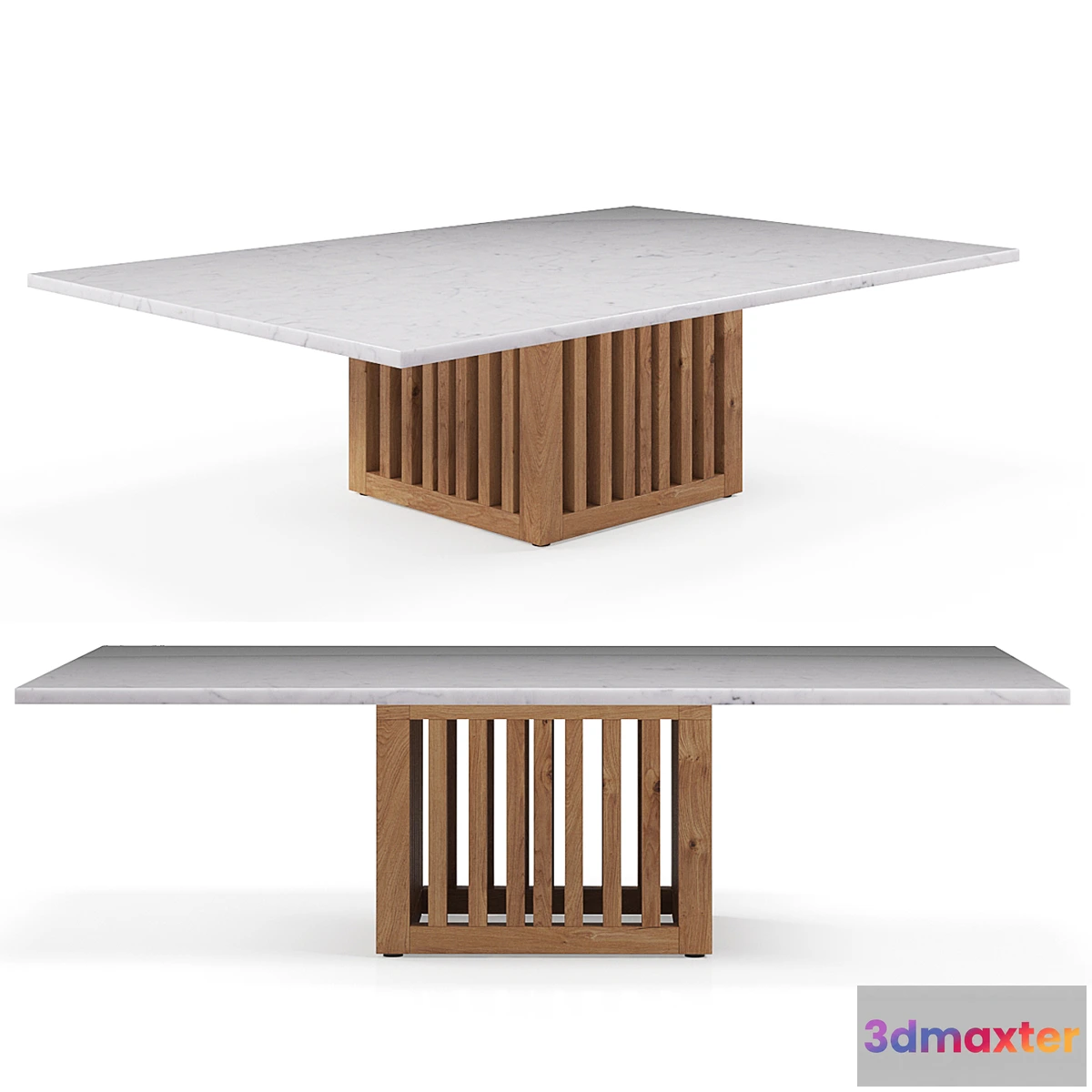 601493 - Rectangular coffee table with Code marble top