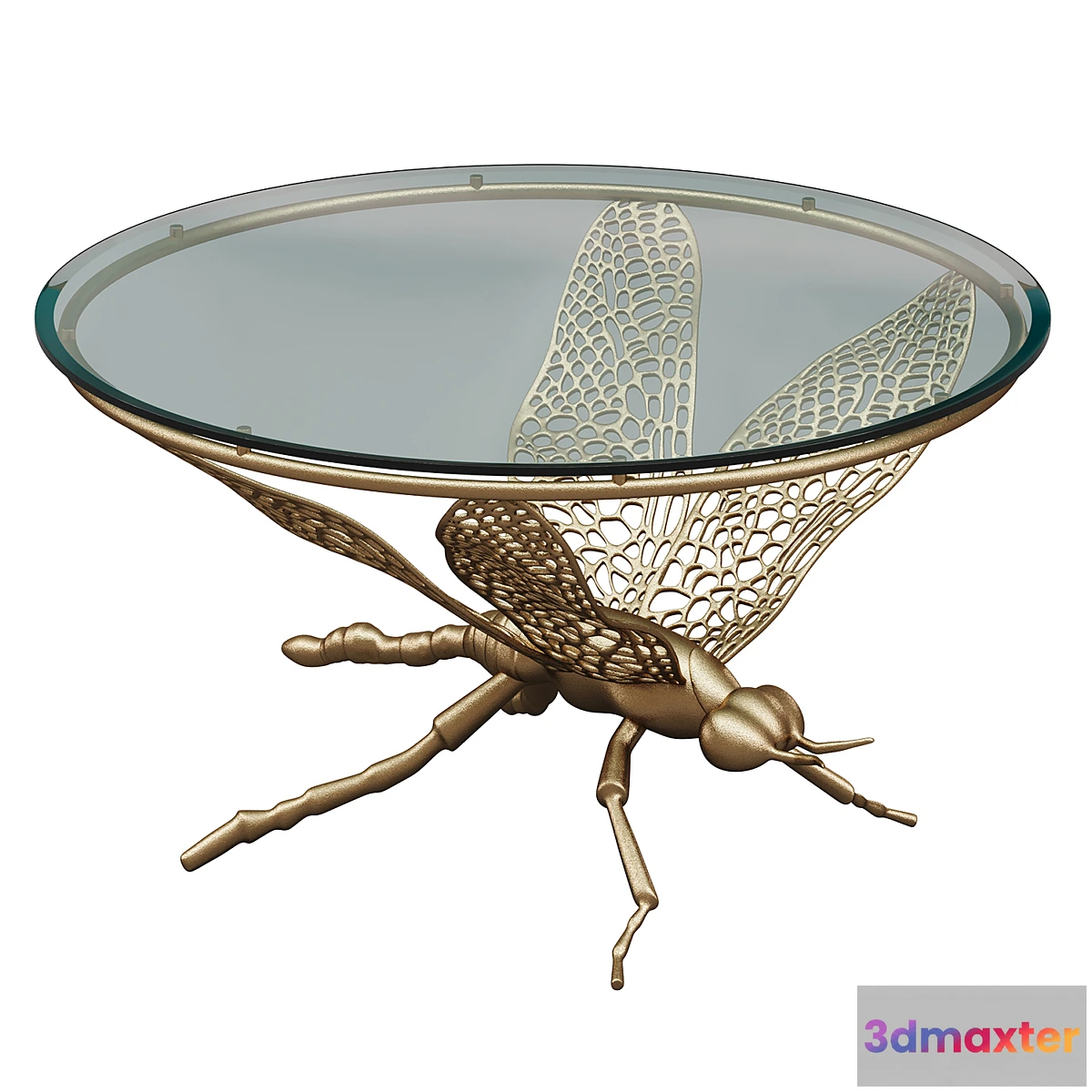 601587 - Garda Decor COFFEE TABLE DRAGONFLY