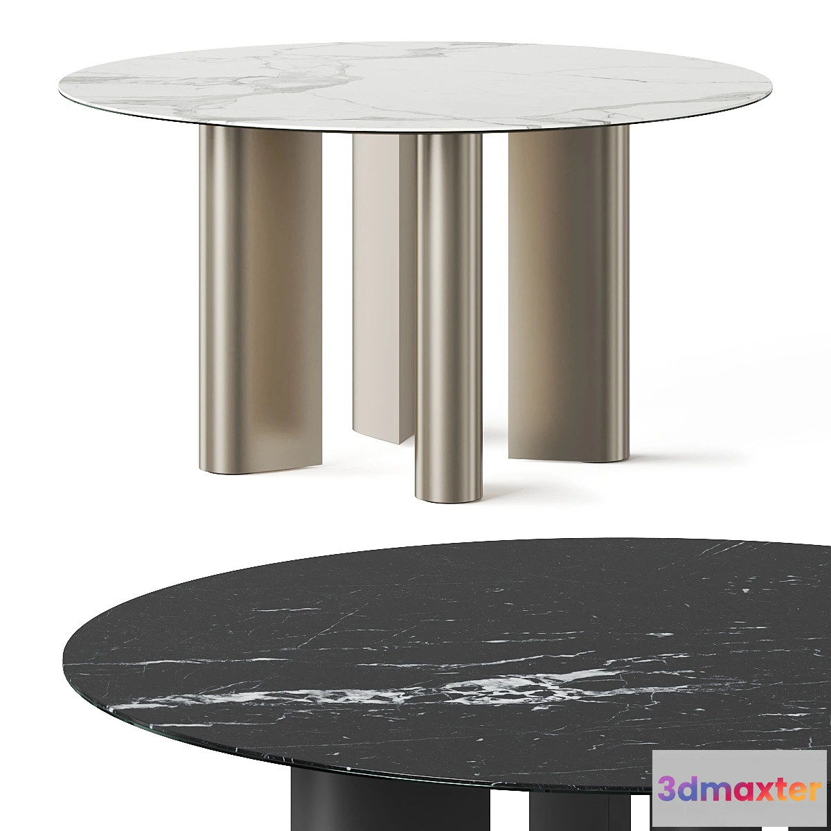 601607 - Bonaldo Geometric Round Dining Table