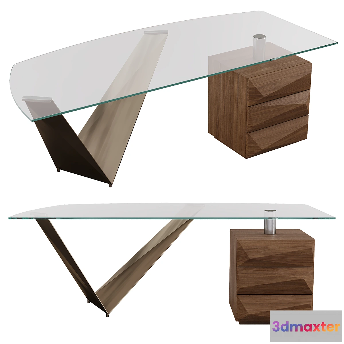 603367 - Prisma steel desk by Reflex