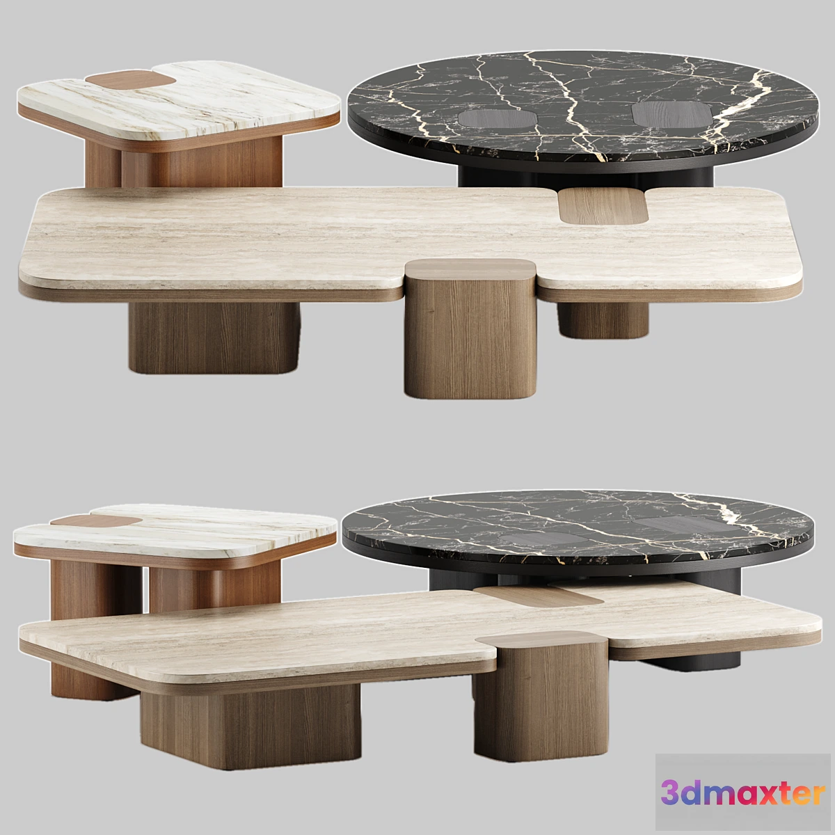 607091 - ERICE coffee tables set - Carpanese Home