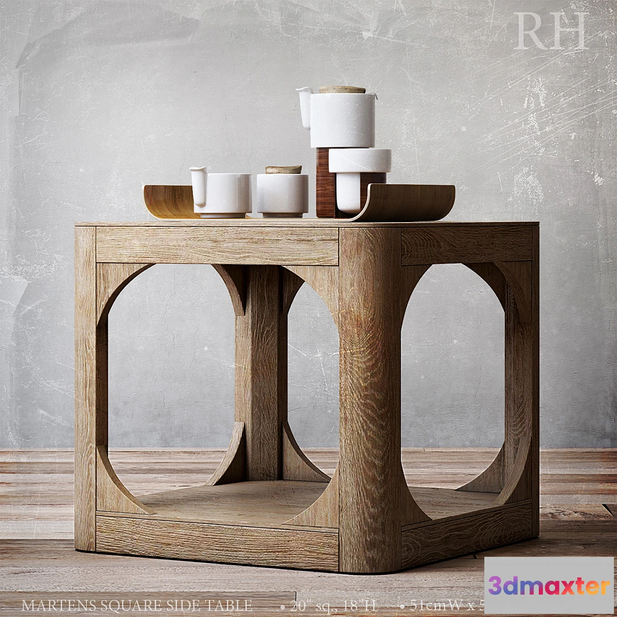 607153 - MARTENS SQUARE SIDE TABLE 20sq