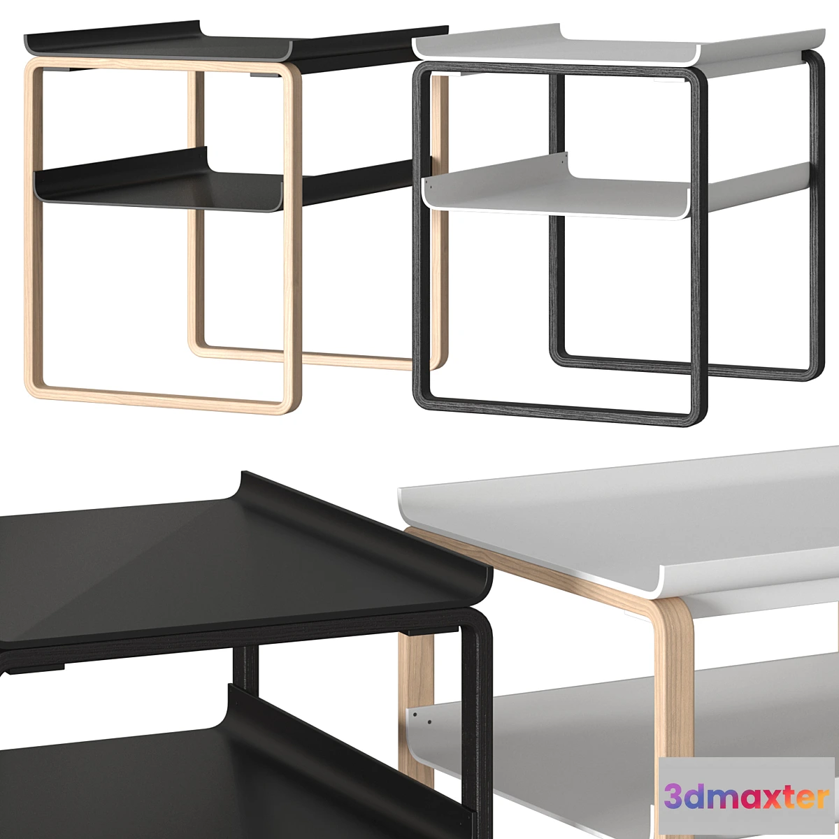 607287 - Artek 915 Side & Coffee Table