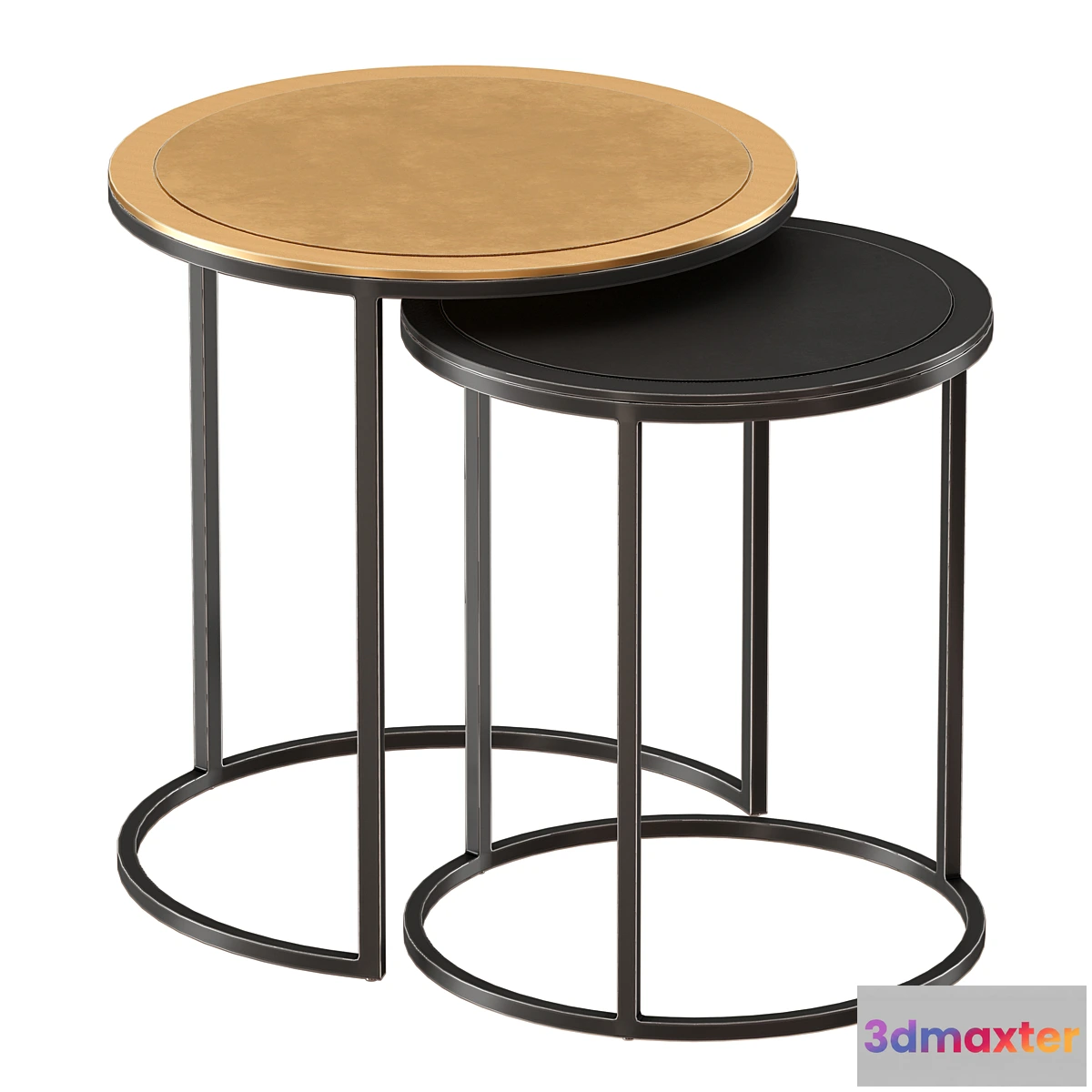 607325 - Knurl Nesting Accent Tables Set of Two (Crate and Barrel)