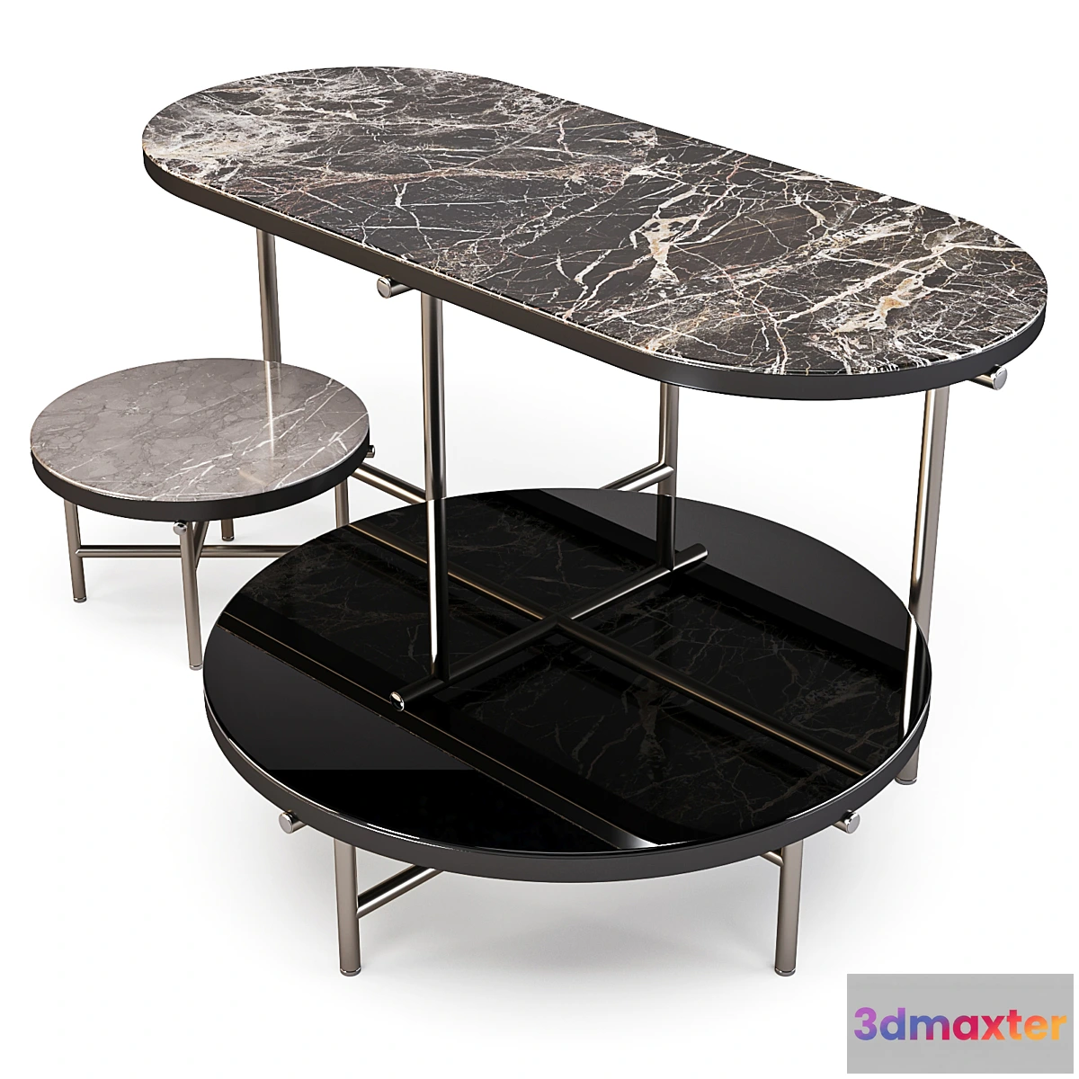 607491 - Minotti Torii - Coffee Tables Set 03