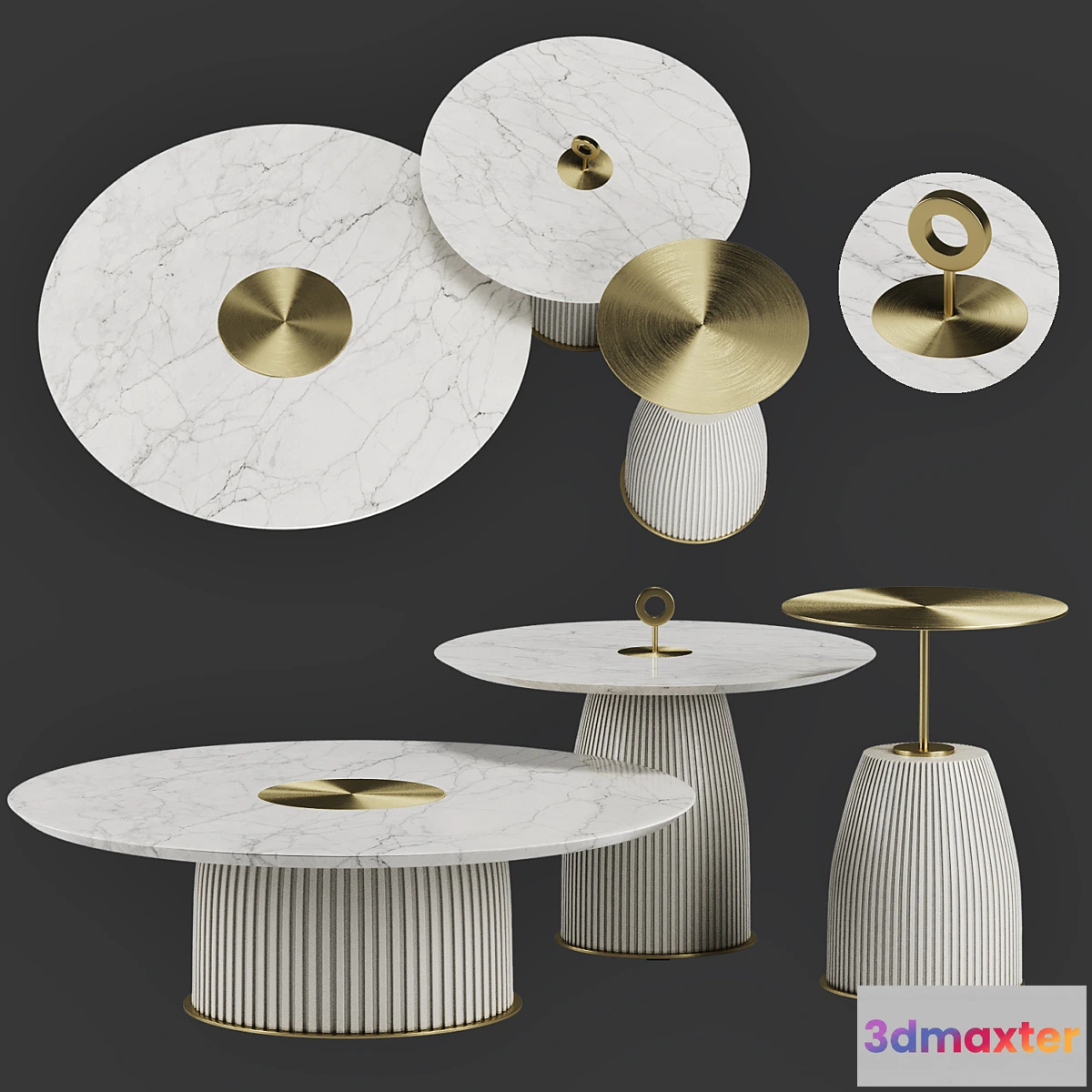 607531 - DIONE  Metal coffee table by  Paolo Castelli