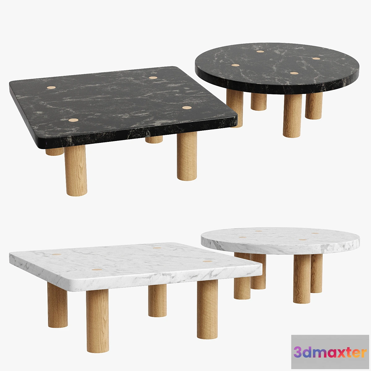 607551 - Stone Column Coffee Table by Fort Standard