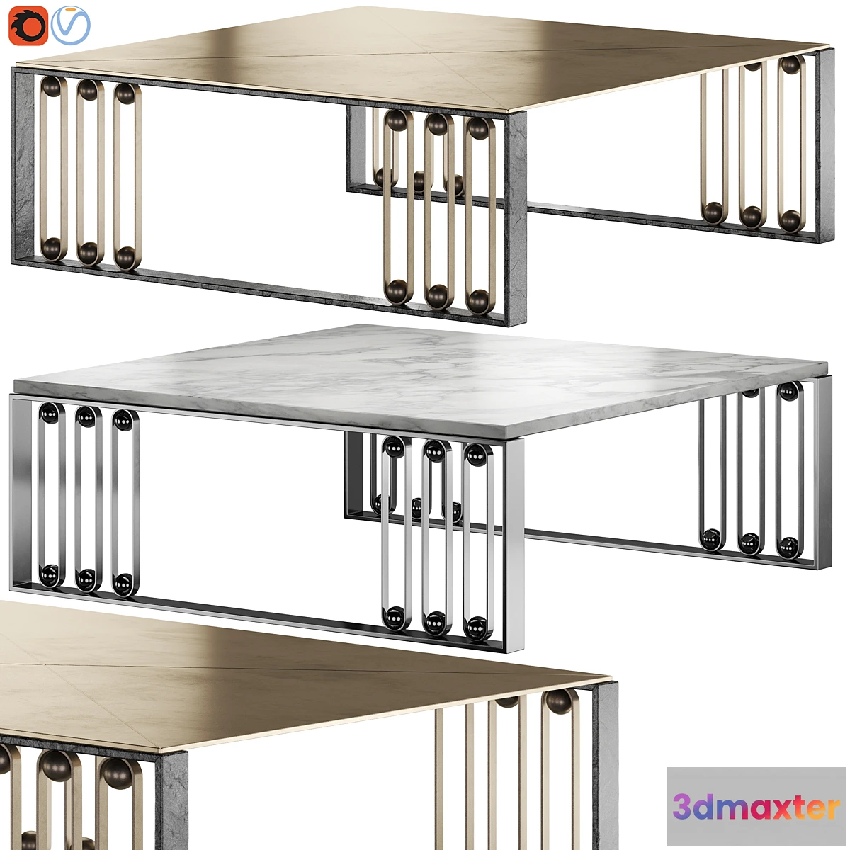 607745 - Pendule Coffee Table