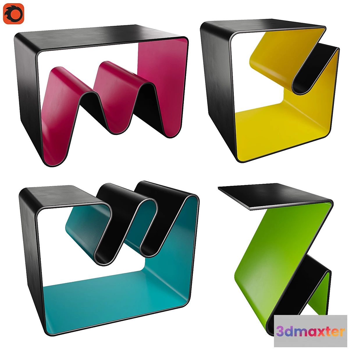 607747 - Coffee tables with magazine slots