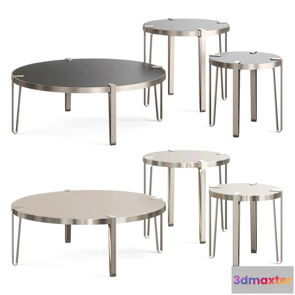 607827 - Trussardi BONDAI VERMONT LEATHER COFFEE TABLE