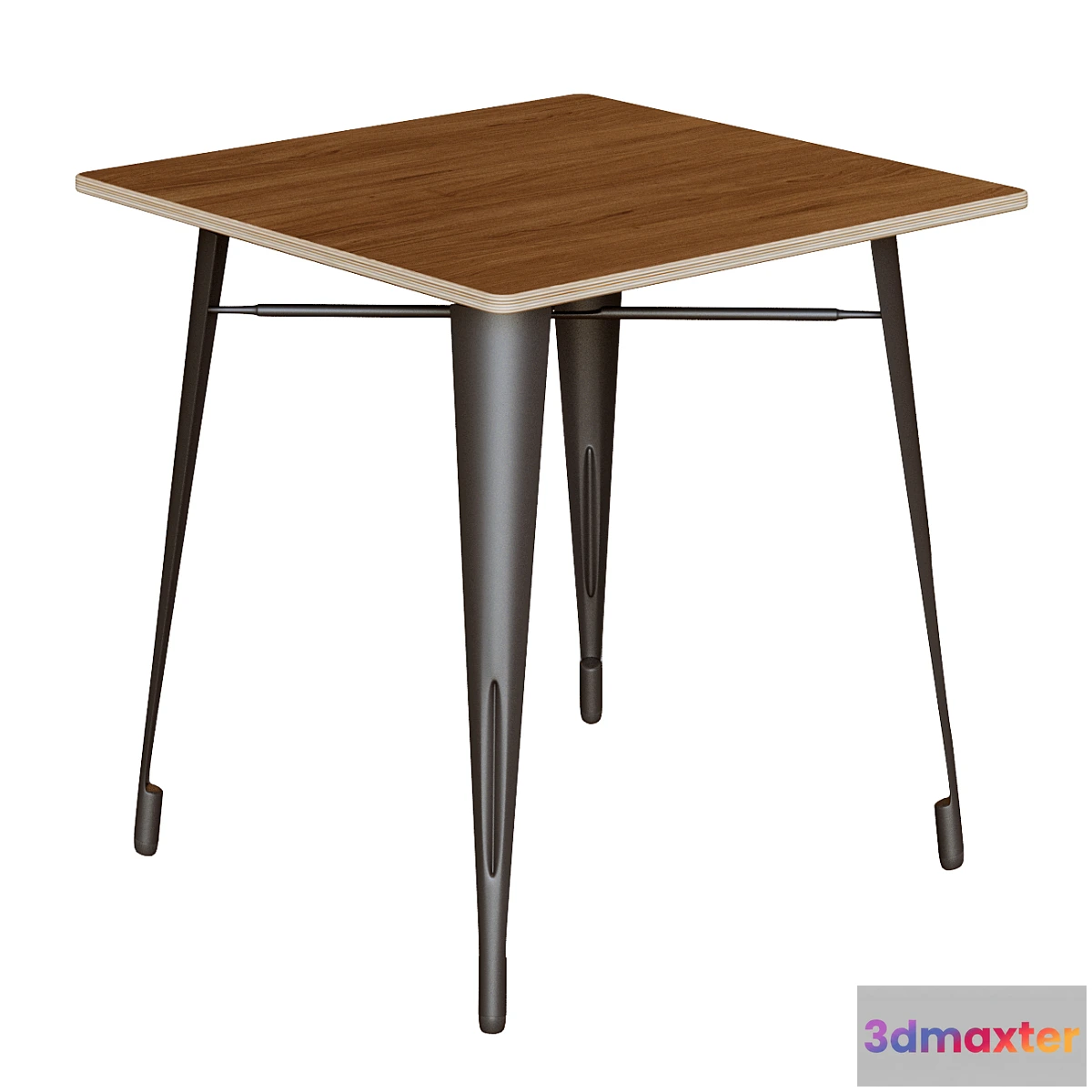607841 - Malibu low table with black legs