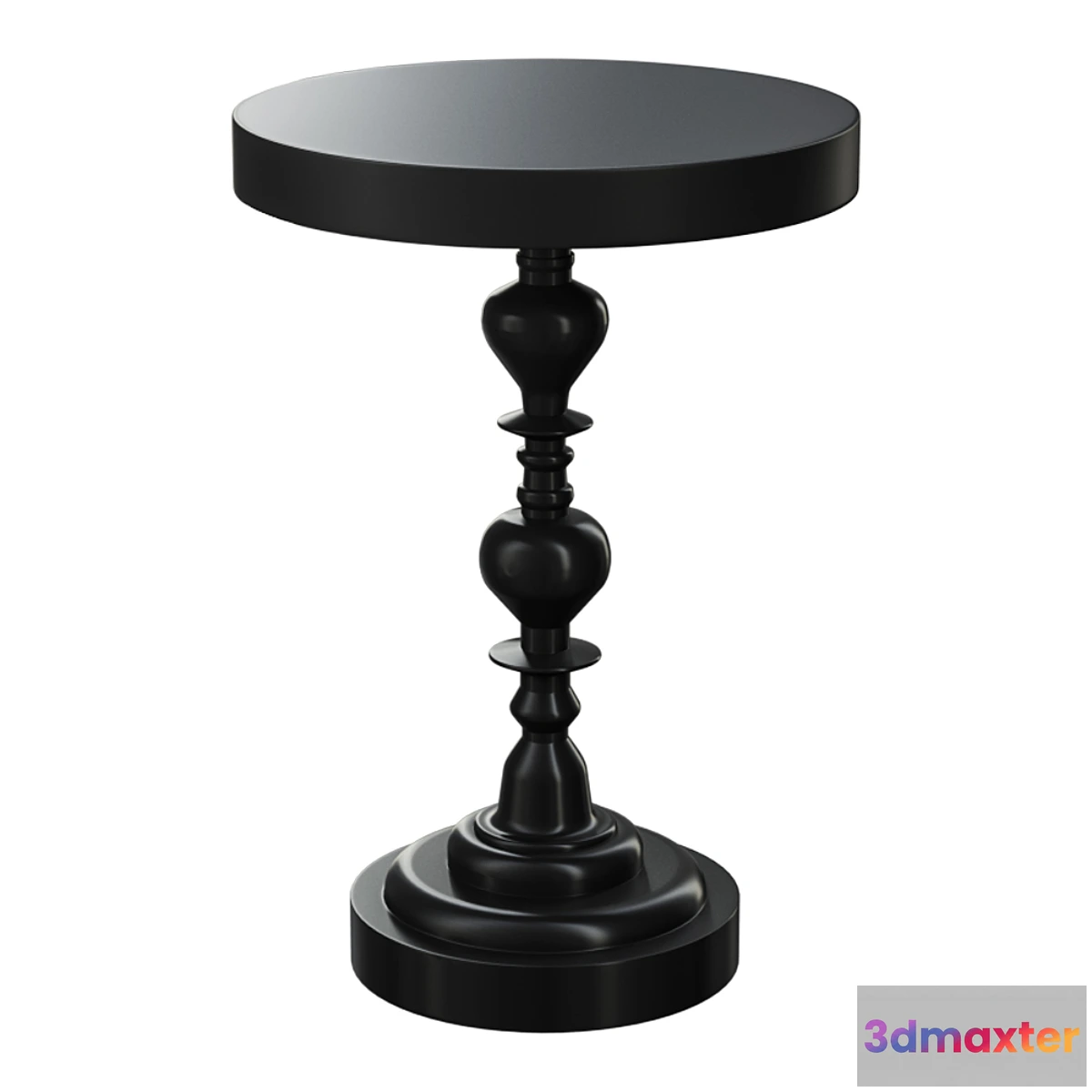 607873 - Shaine side table black metal