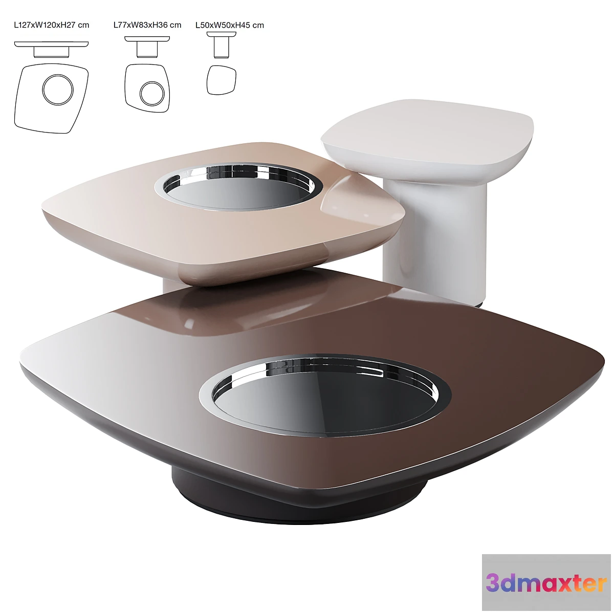 607889 - Giopagani Blackbird Coffee Tables - No.2