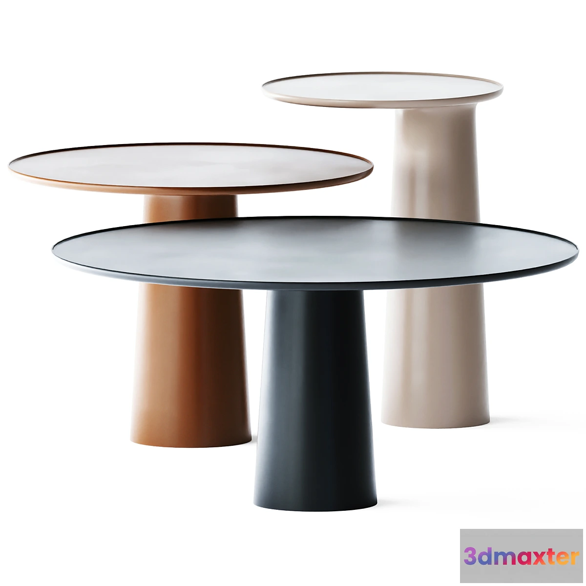 607897 - Metal Round Coffee Tables Colorado by Roche Bobois
