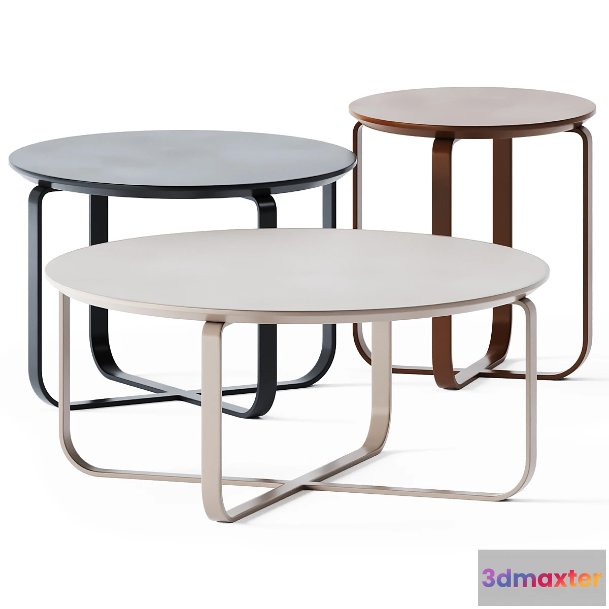 608025 - Coffee Tables Clik Cruceta by Kendo Mobiliario