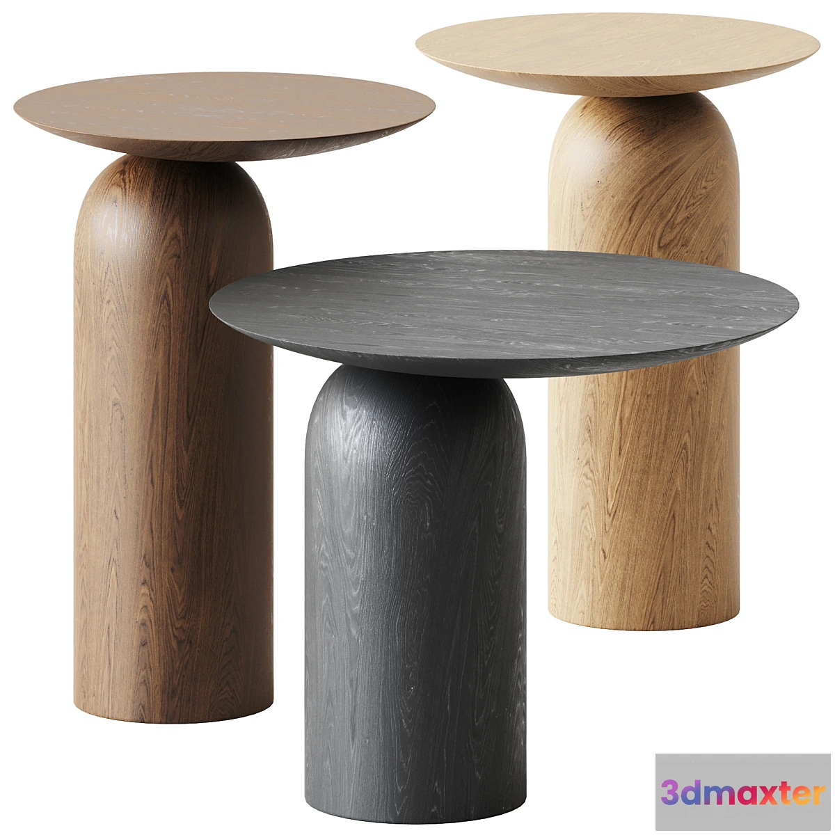 608149 - Wooden Coffee Side Table Disco by Basta