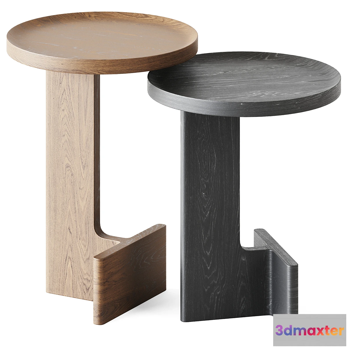 608165 - Wooden Beam Side Tables by Ariake