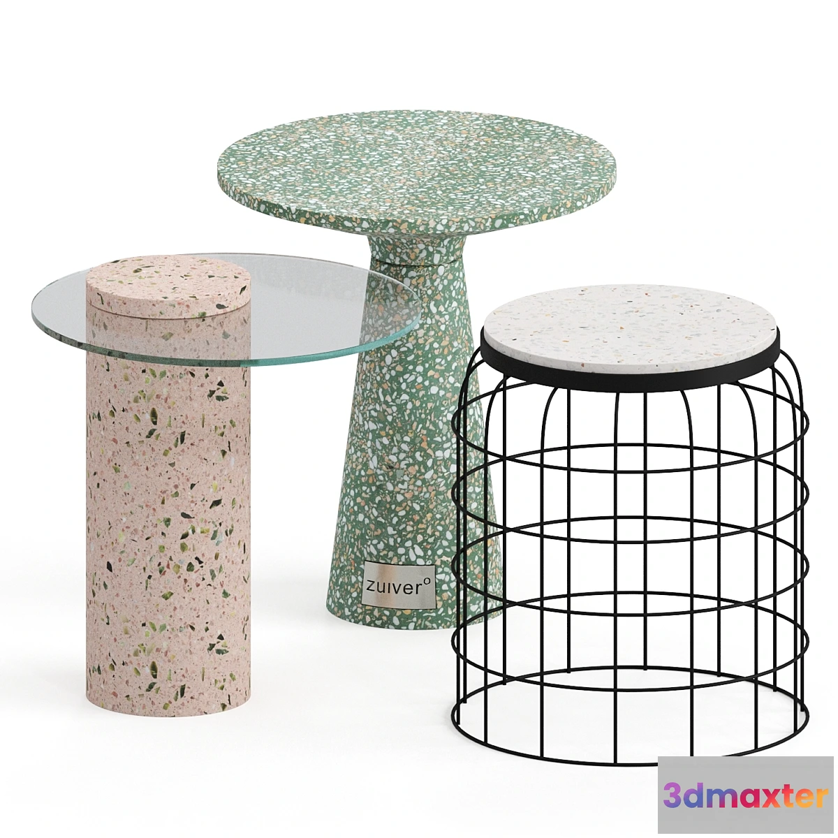 608217 - Zuiver Terrazzo Coffee Tables