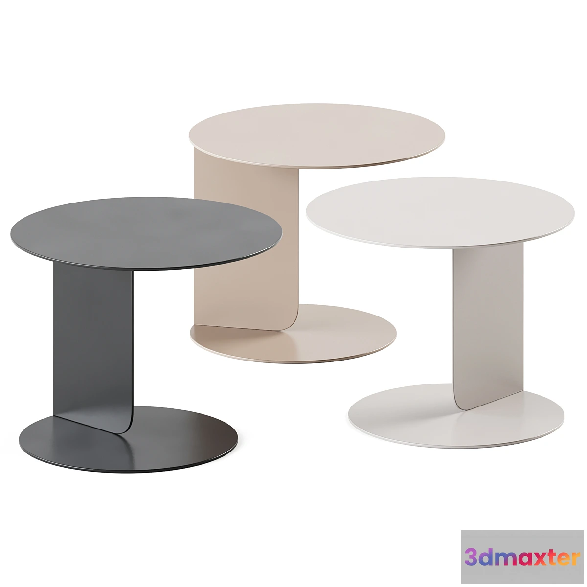 608345 - Coffee Table Chips Black _ Side table