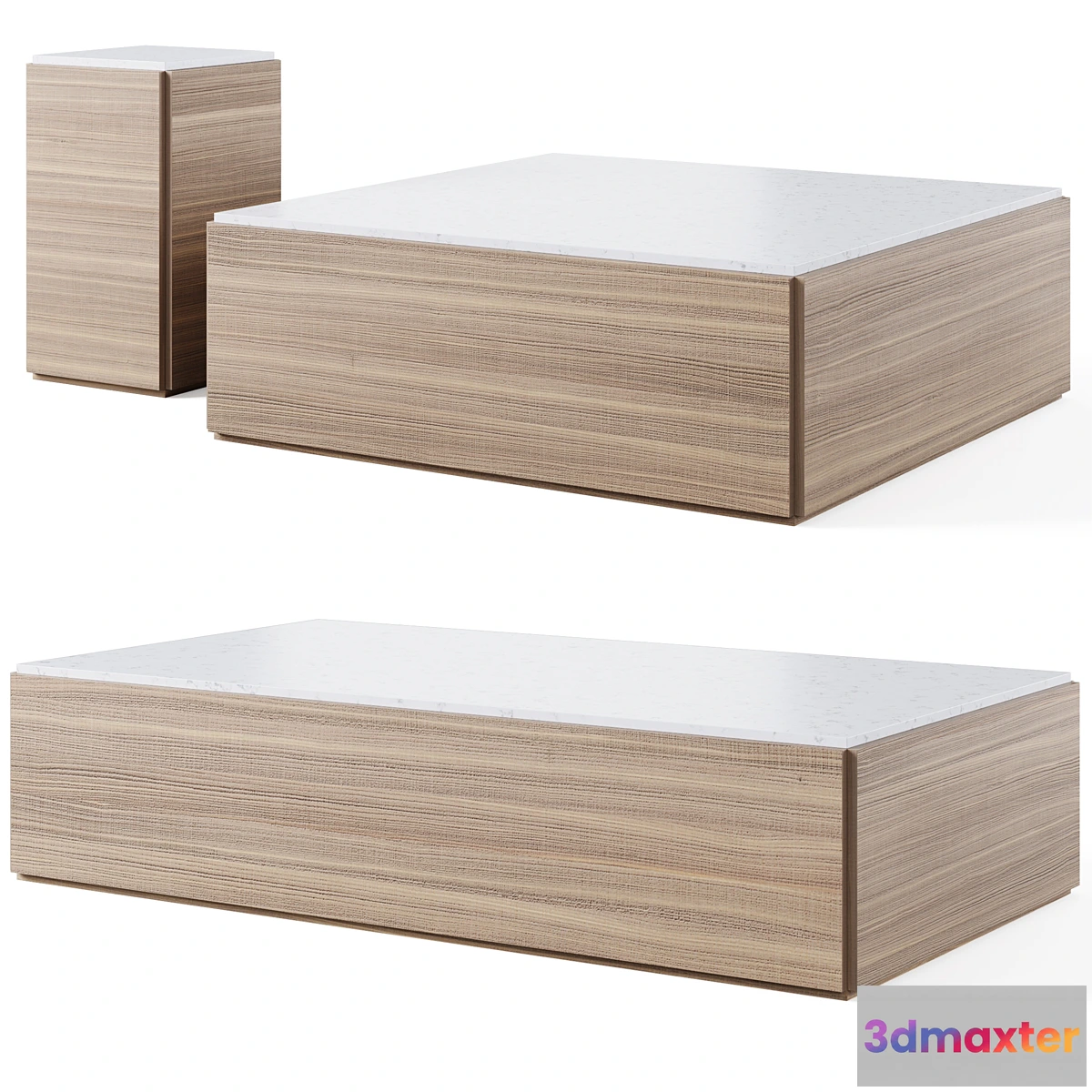 608715 - Troupe Pine Coffee Table by Crate and Barrel