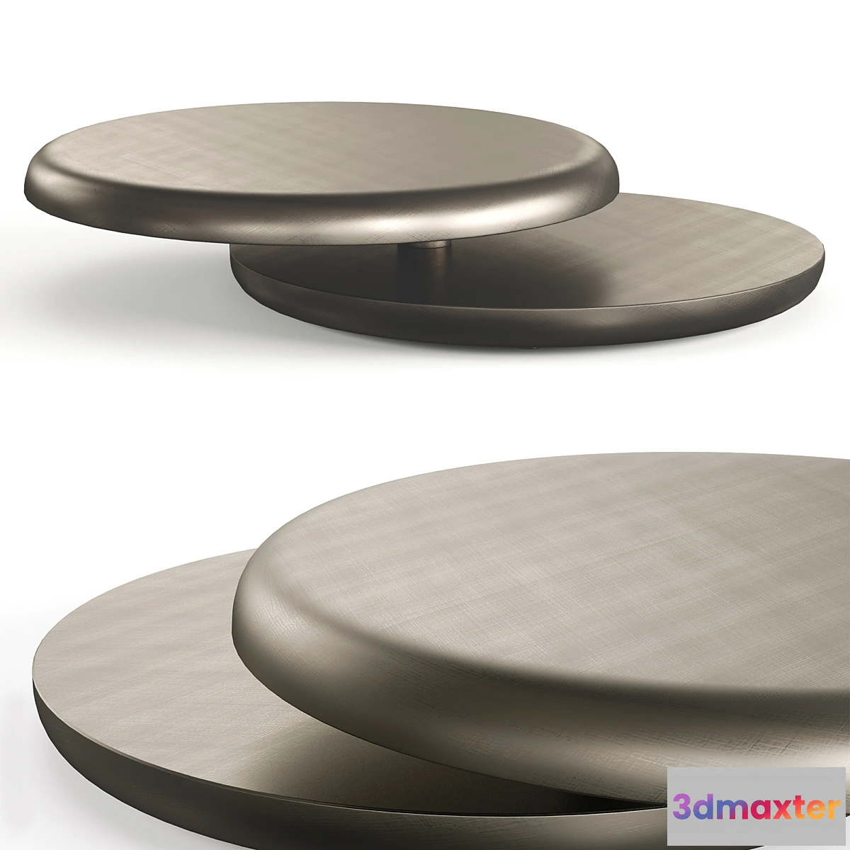 608719 - Cattelan Italia Yo-Yo Brushed Bronze Coffee Table