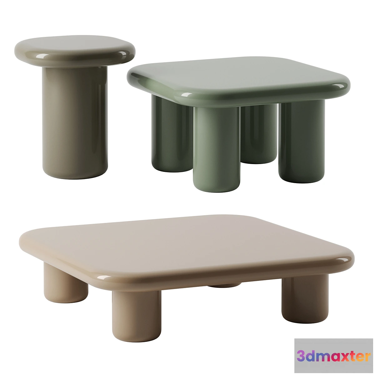 608787 - BILBAO coffee tables by Mogg