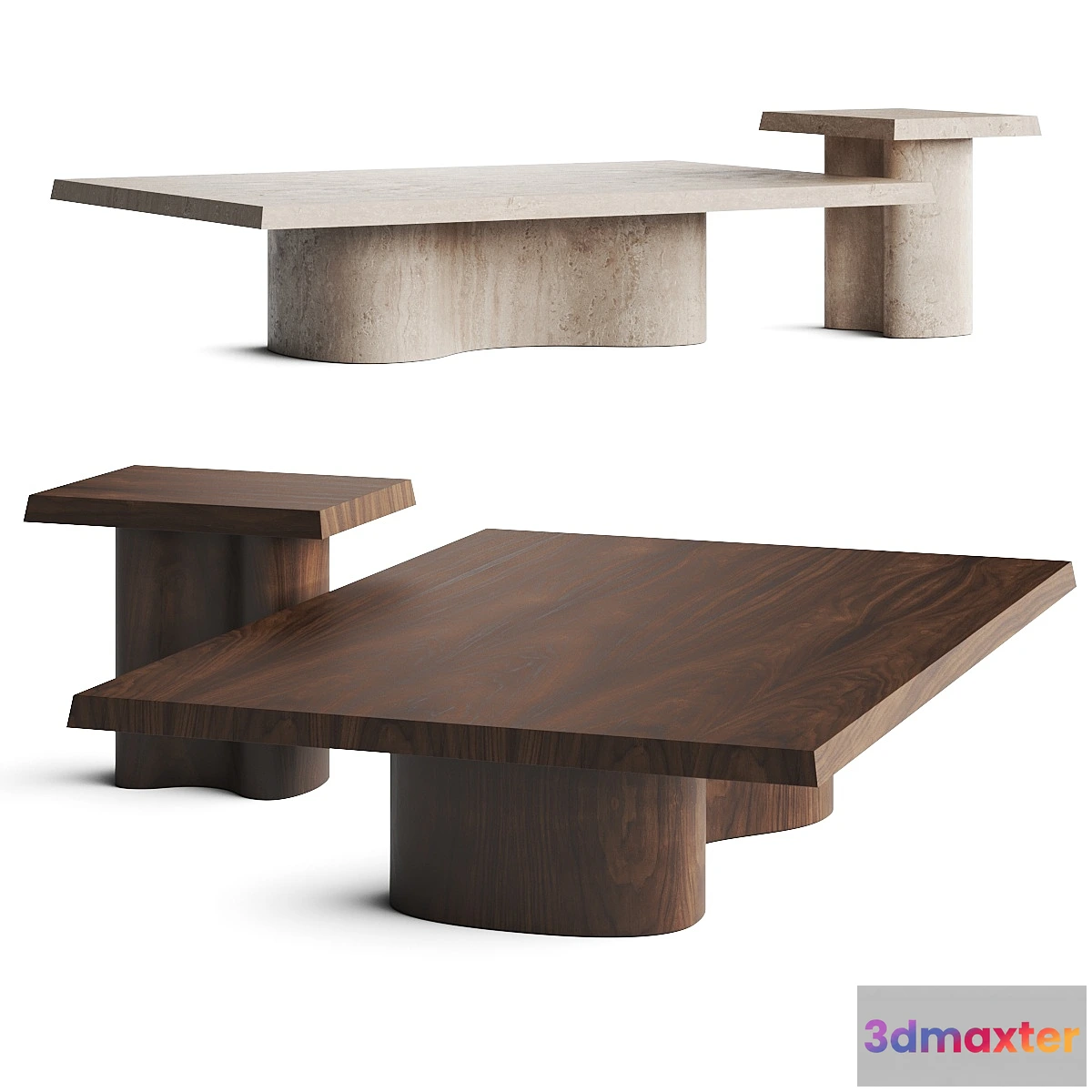 608863 - Studiotwentyseven Maxime Boutillier Cabalette & Trombone Coffee Tables