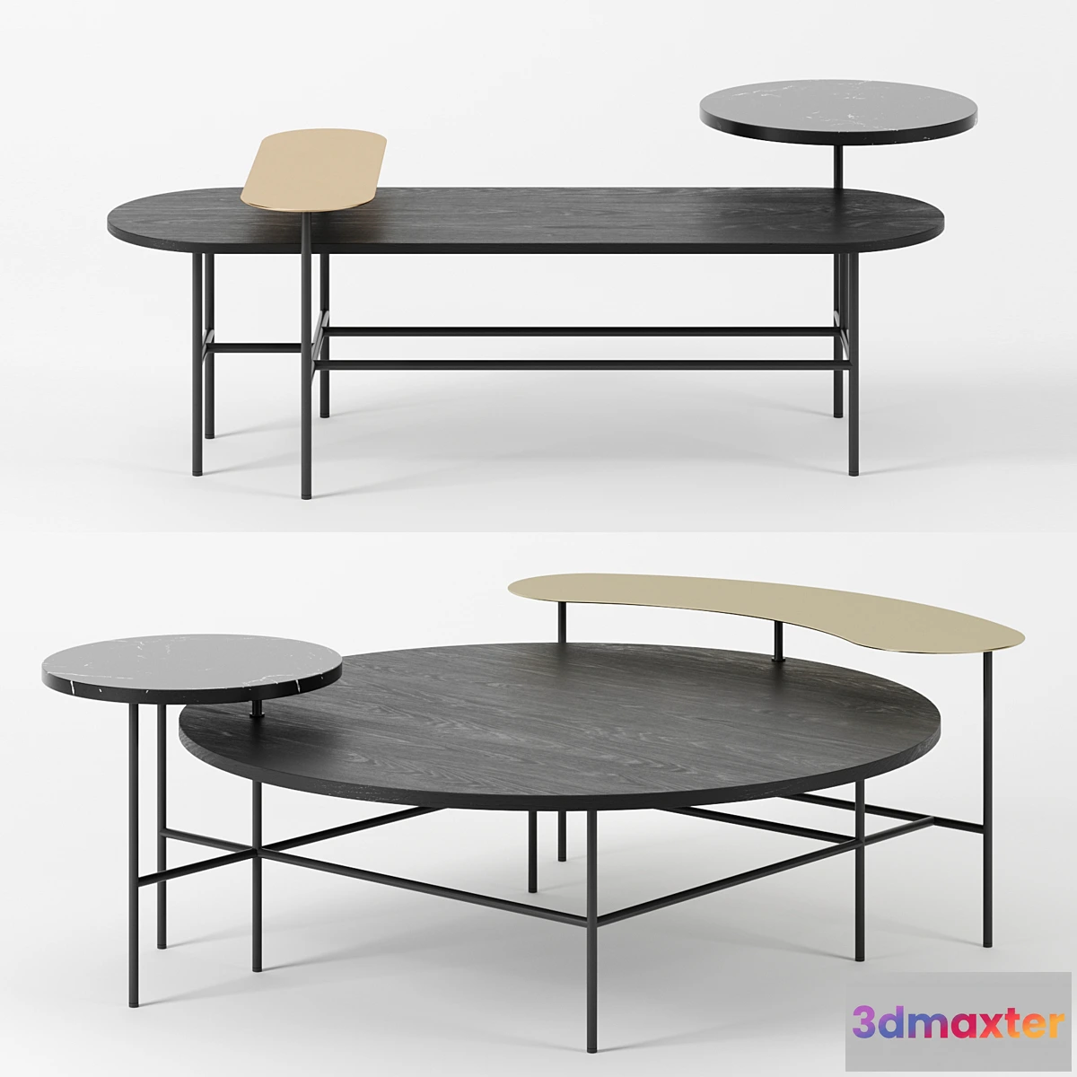 609143 - Palette tables by & Tradition set 2