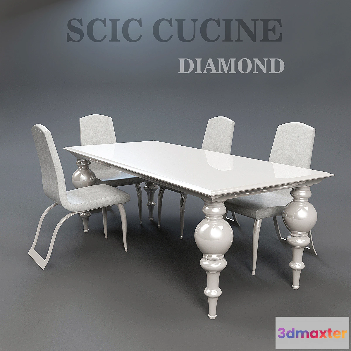 624539 - Dining table SCIC CUCINE DIAMOND and chair