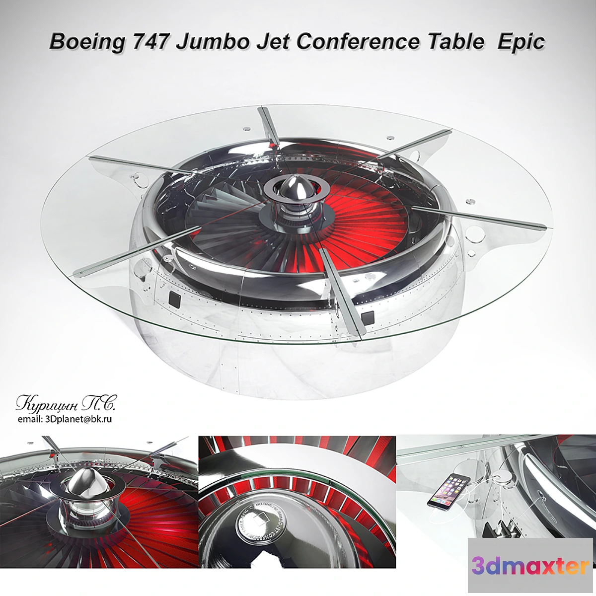 632681 - Boeing 747 Jumbo Jet Conference Table Epic