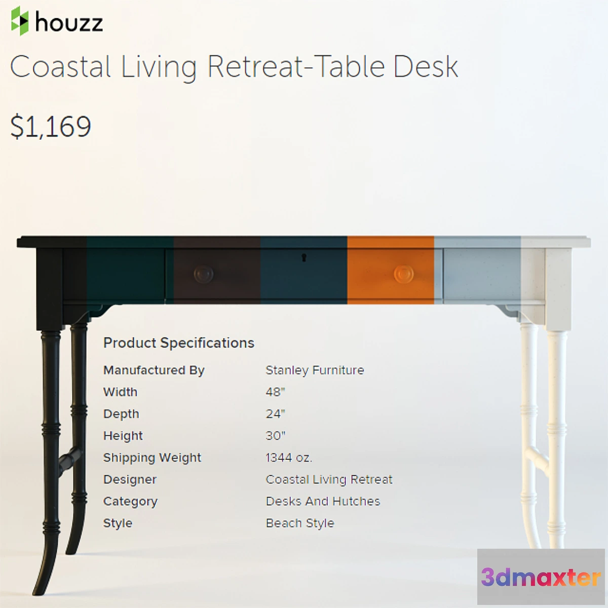 640311 - houzz _ Coastral Living-Retreat Table Desk