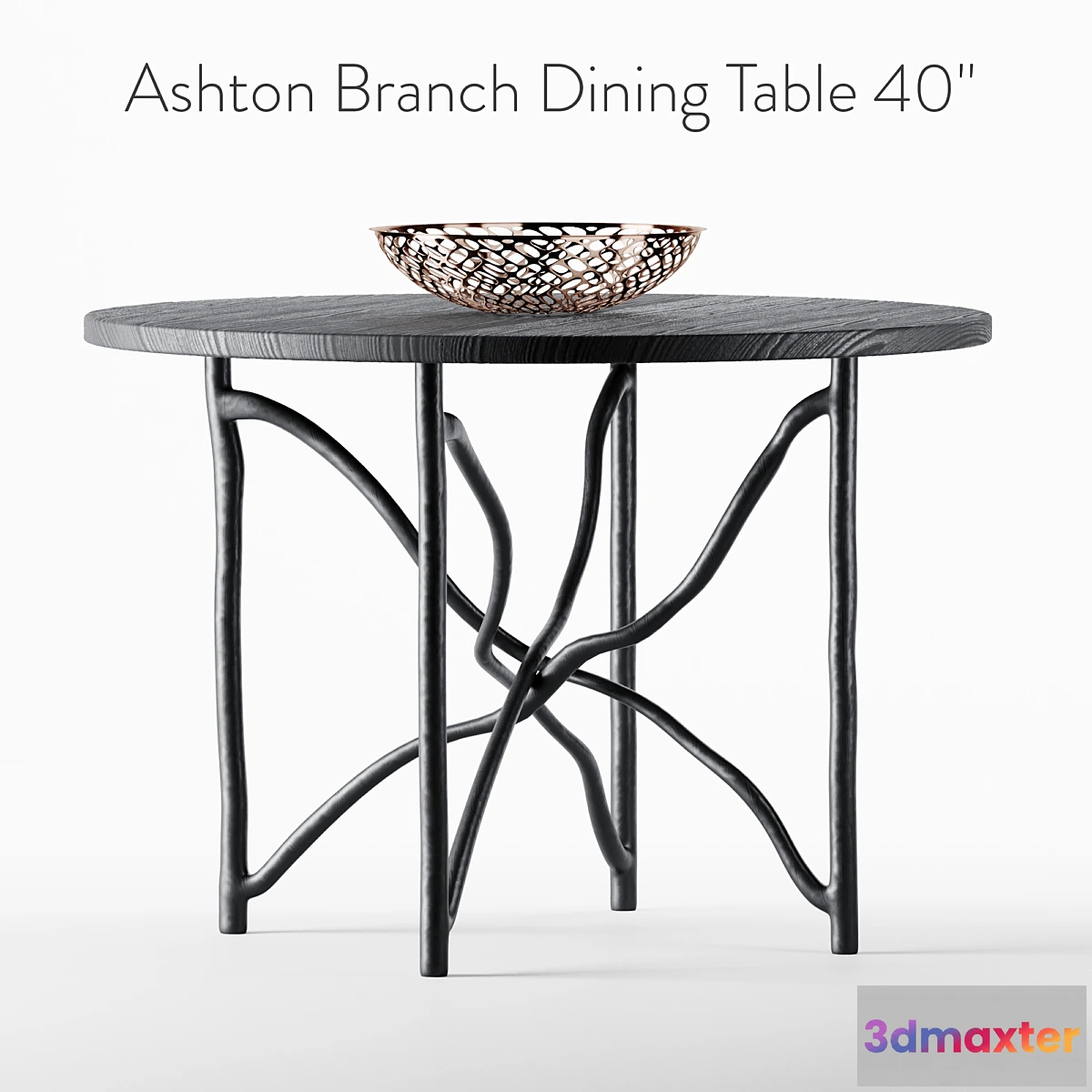 660879 - Ashton Branch Dining Table 40 “Black