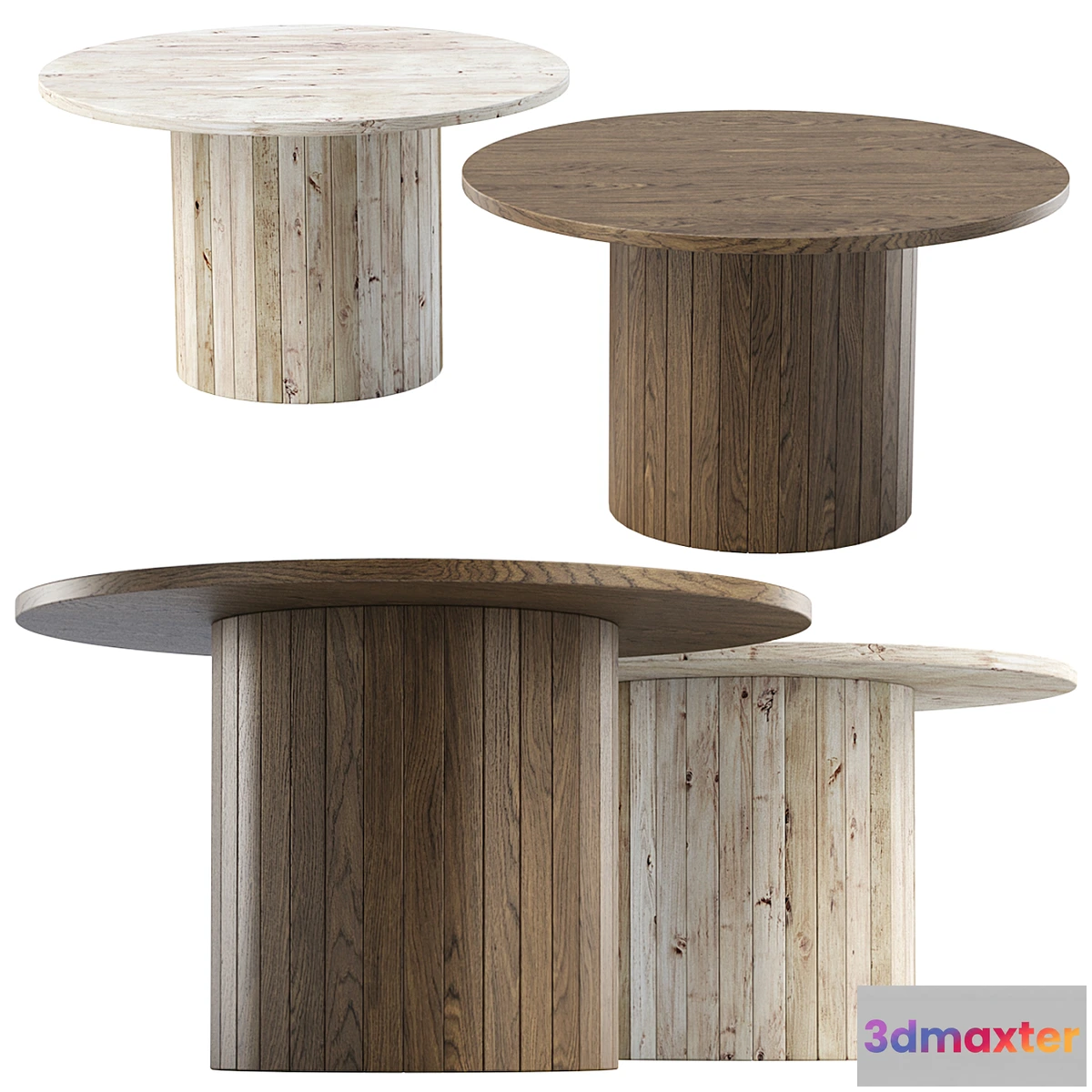 677909 - Eric Wooden Round Dining Table by Bpoint Design