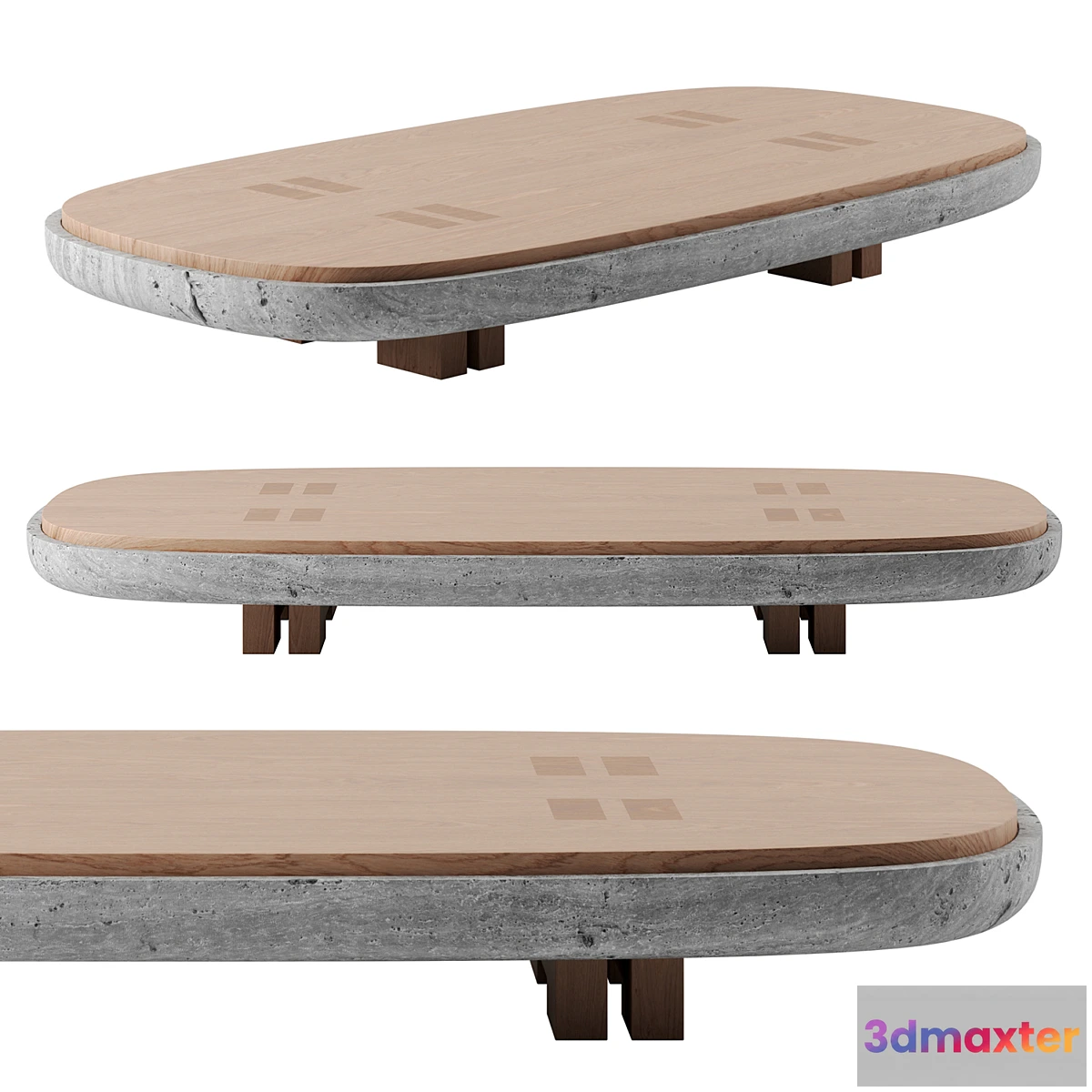 677919 - RIFT COFFEE TABLE STONE BY ANDY KERSTENS