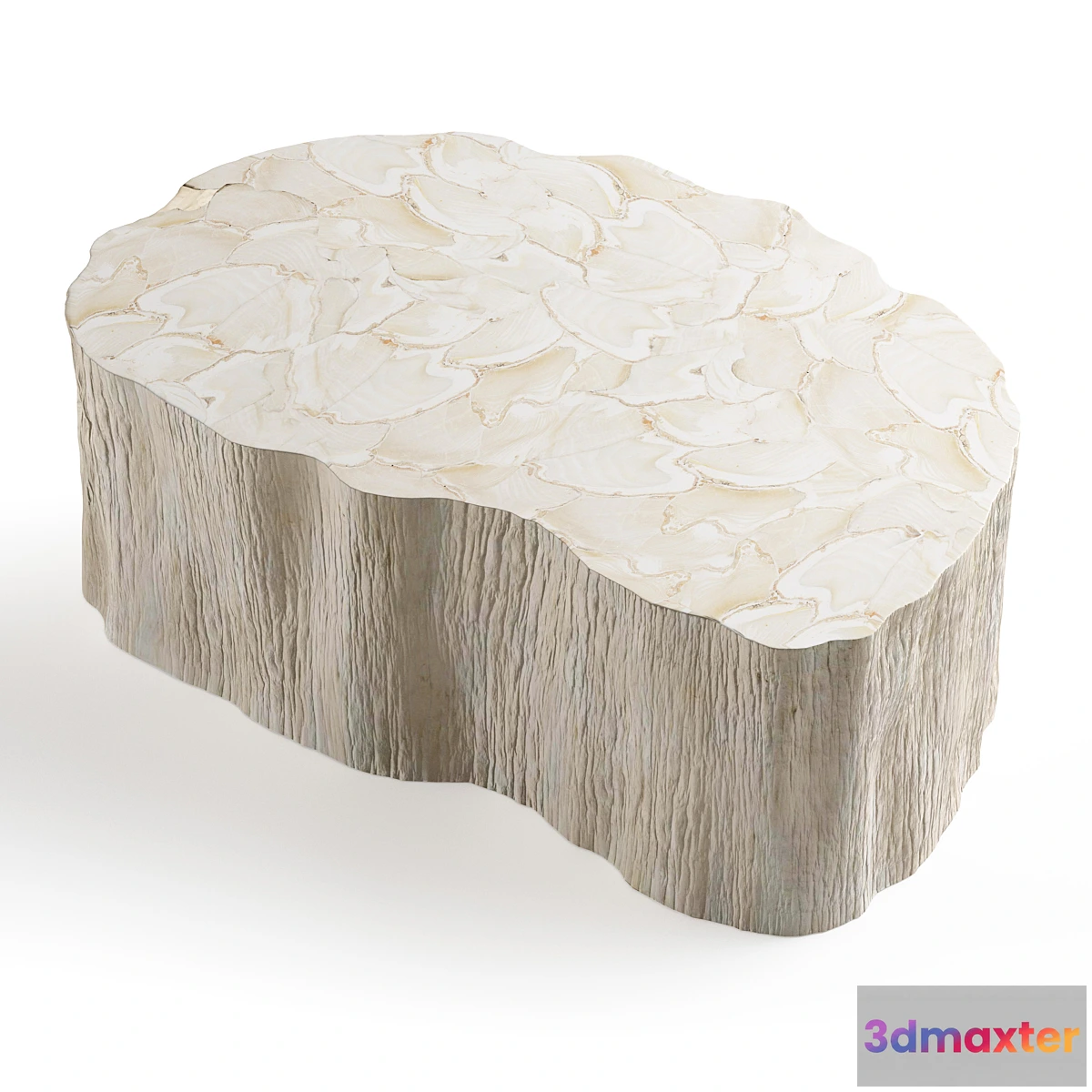 677925 - Palecek Camilla Fossilized Clam Coffee Table