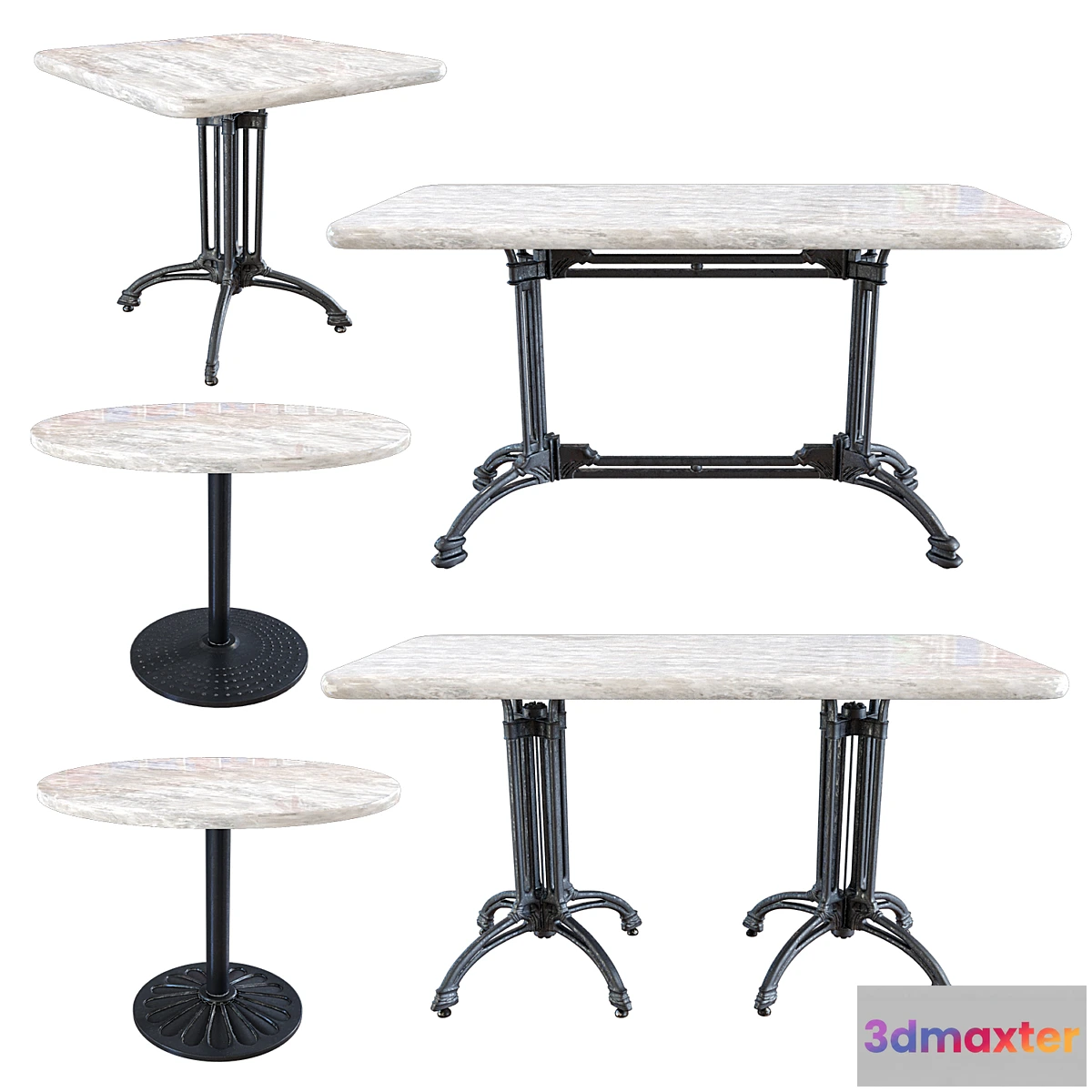 678049 - Cast iron underframe table