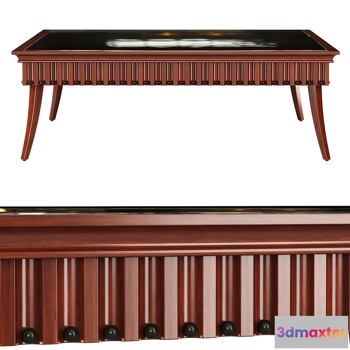 678215 - Minotti Collezioni square coffee table _ Wooden coffee table