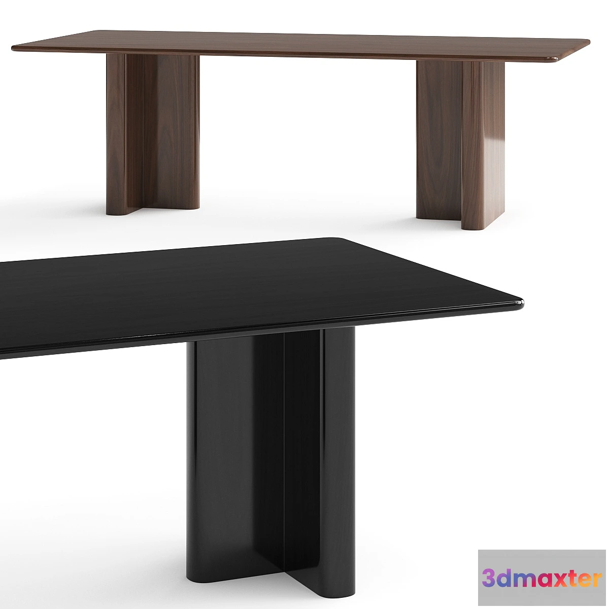 678257 - CB2 Royce Dark Wood Dining Table