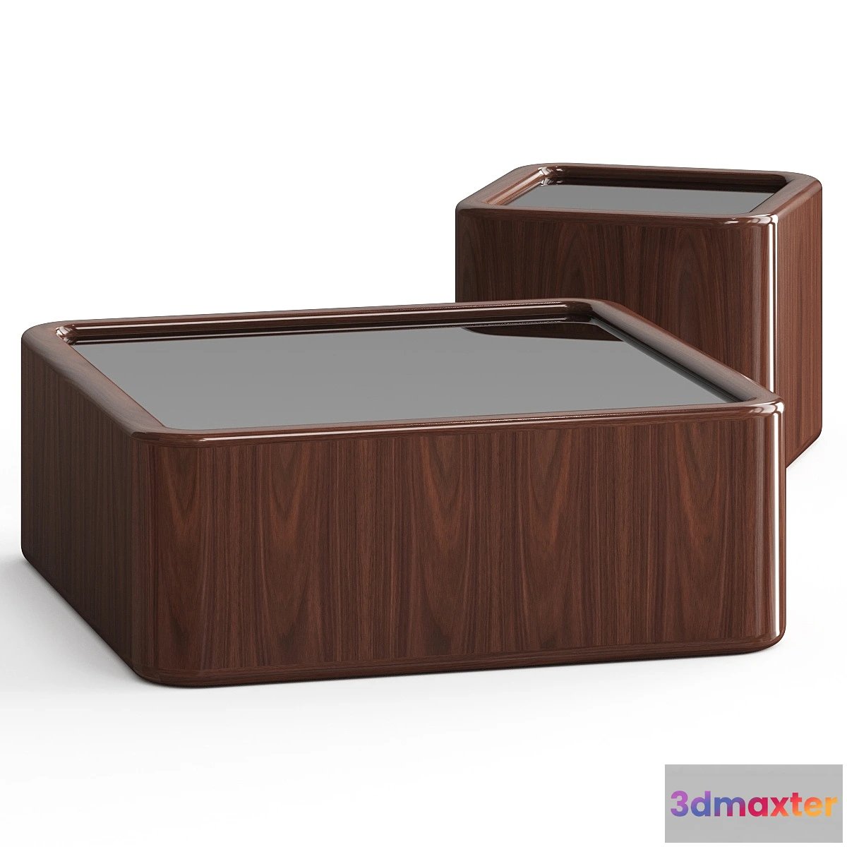 678259 - CB2 Plier Square High Gloss Wood Coffee Table