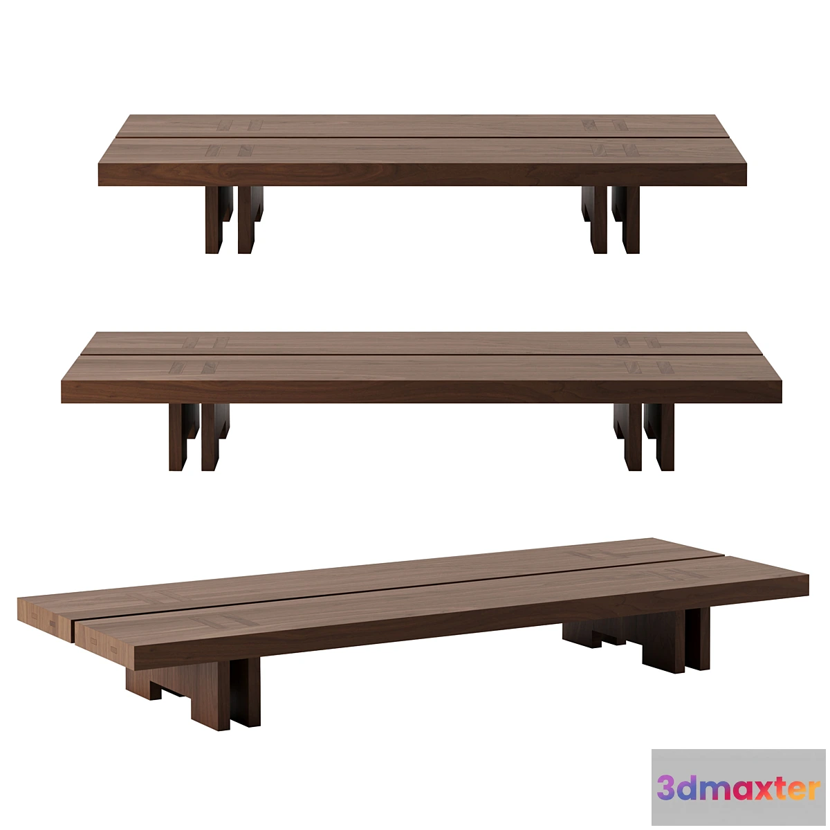 678273 - Rift coffee table wood BY ANDY KERSTENS