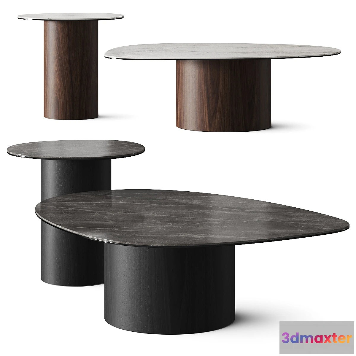 694068 - Calligaris Mushroom Marble Coffee Tables