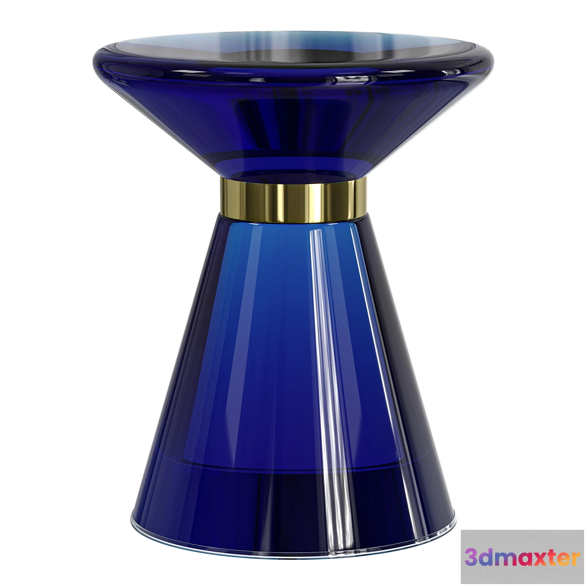 694210 - Side table Blue Glass