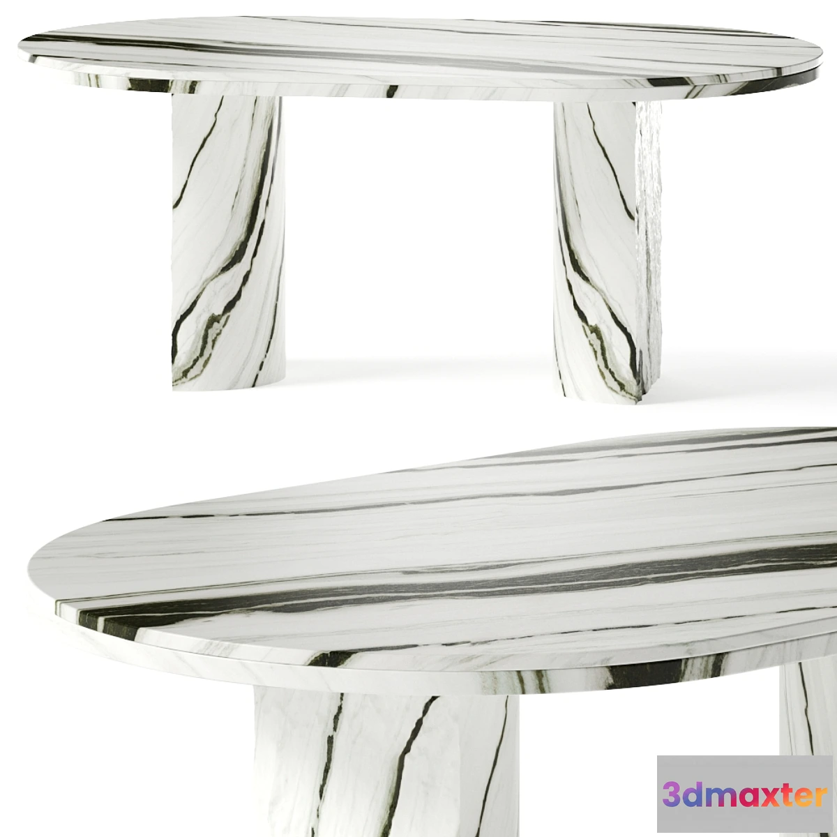 694322 - CB2 Julius Oval Marble Dining Table - No.2