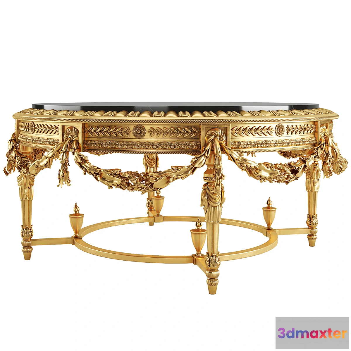 694840 - Round Tisserant Coffee Table in Bronze Classic Style