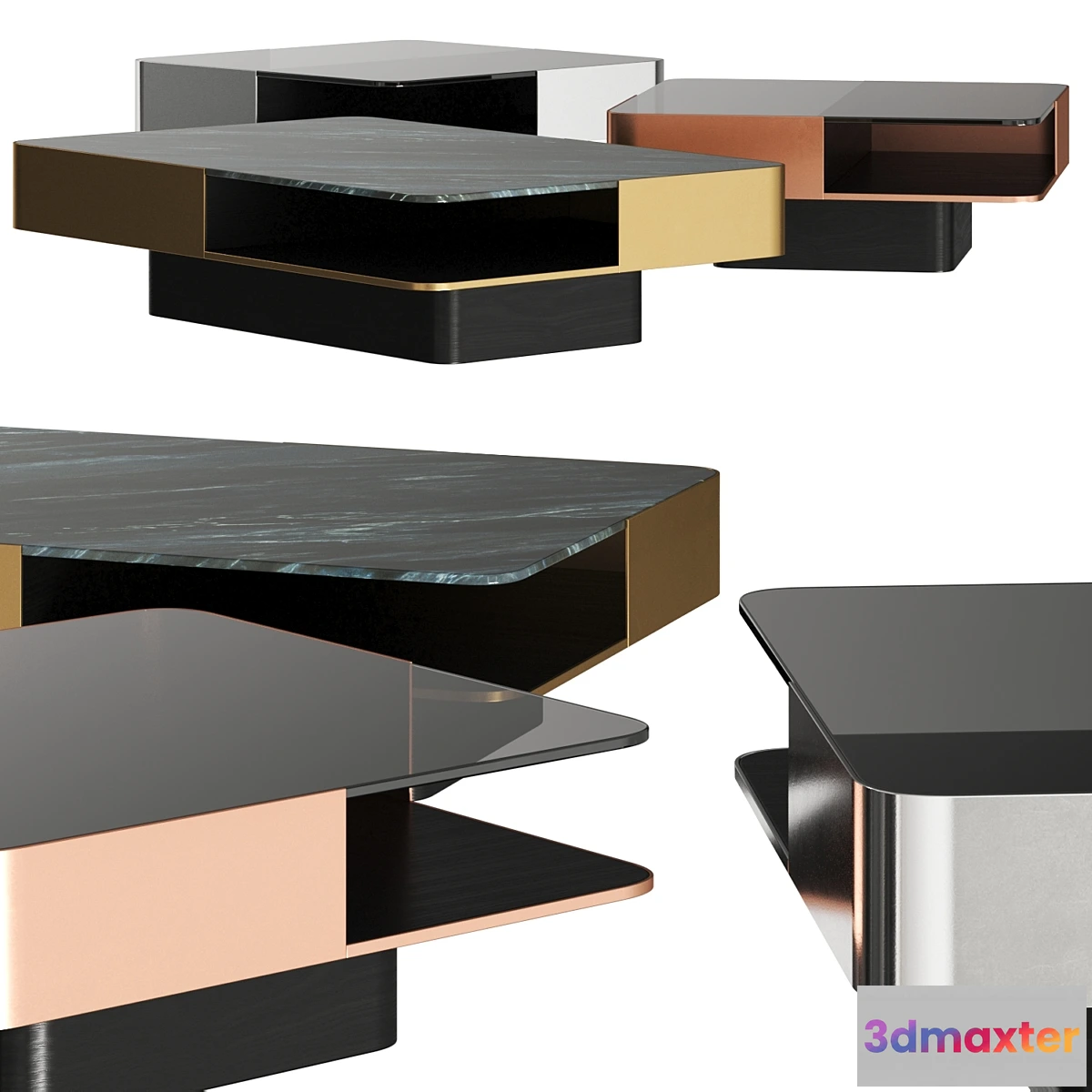 722518 - Red Edition Lounge Coffee Tables - No.2