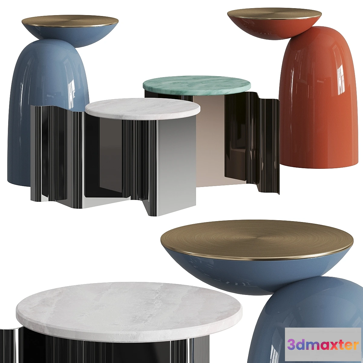 735249 - Secolo Pingu and Sketch Coffee & Side Tables - No.2