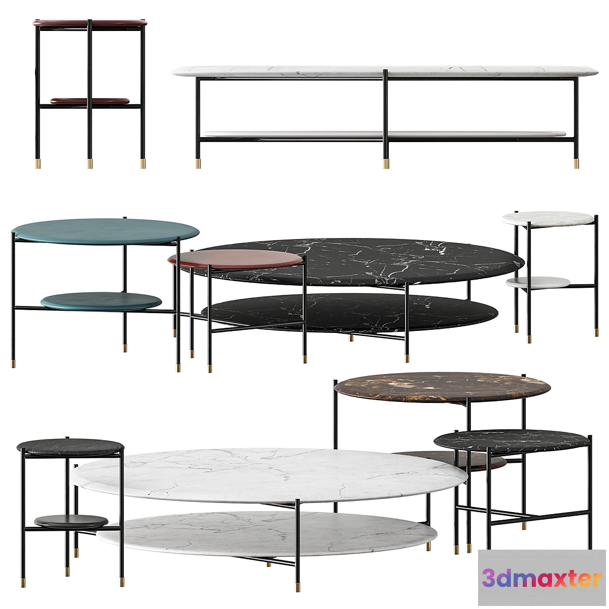 735387 - Meridiani ADRIAN Round coffee table - No.2