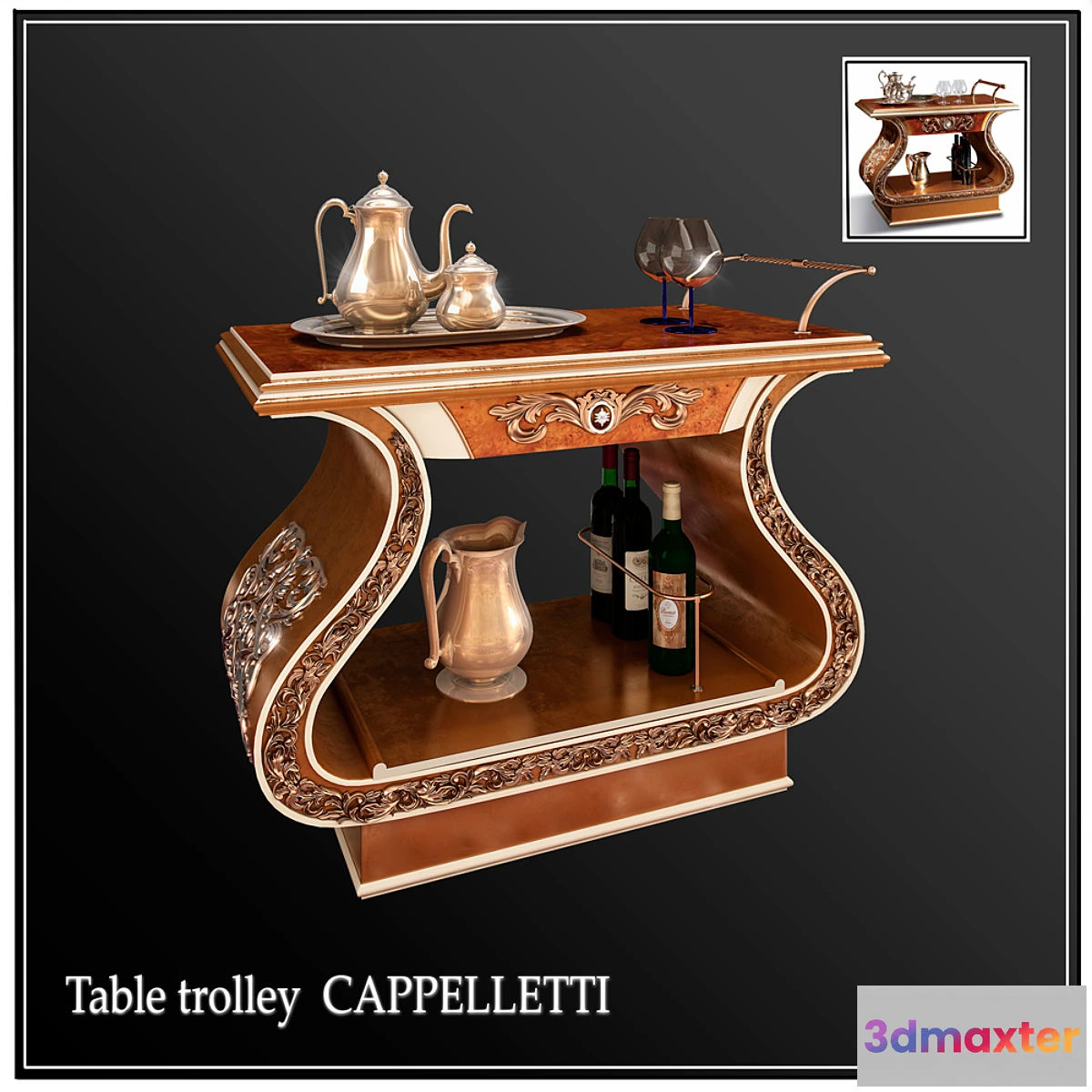 755903 - Trolley table CAPPELLETTI
