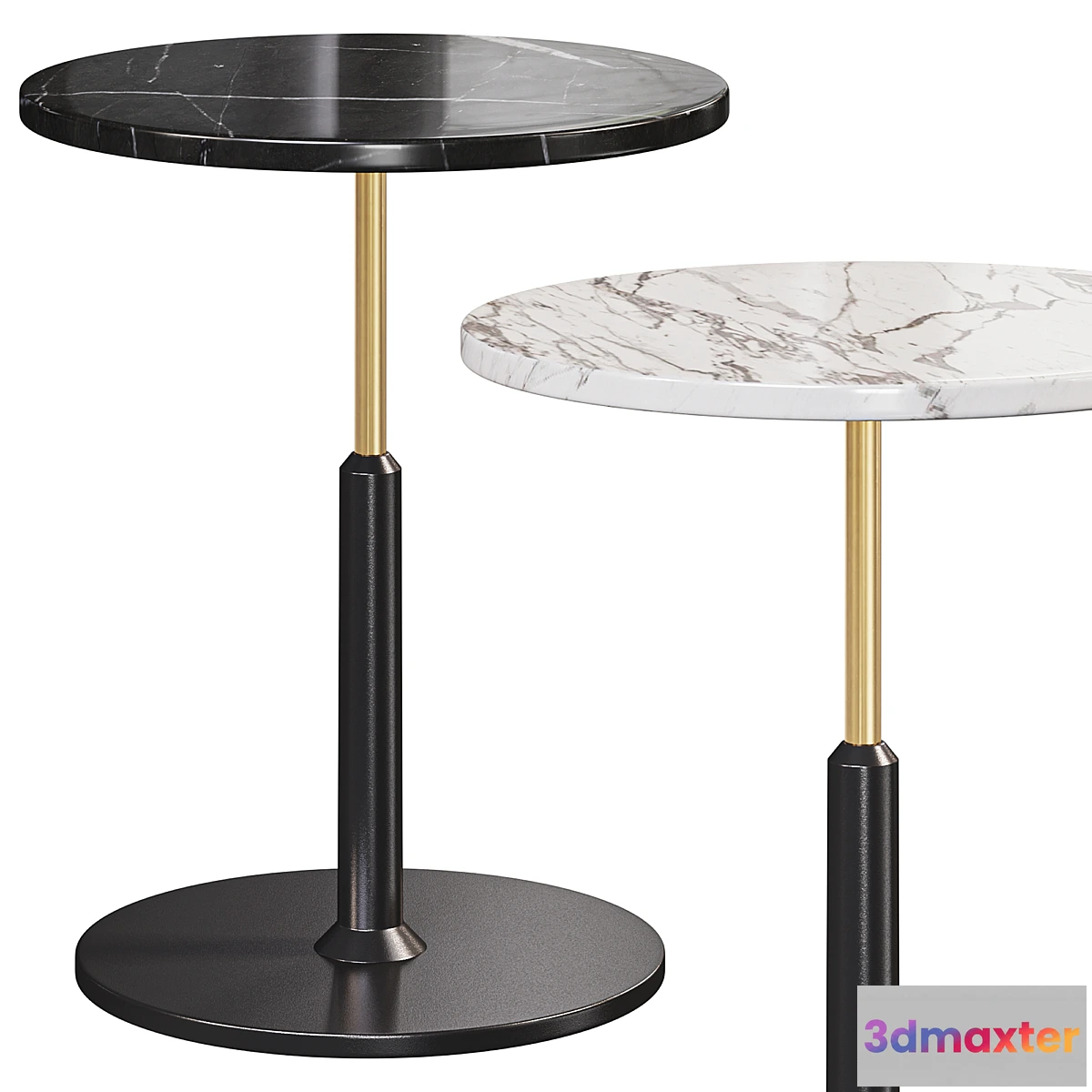 755915 - Modern Black Round Bar Table - No.2